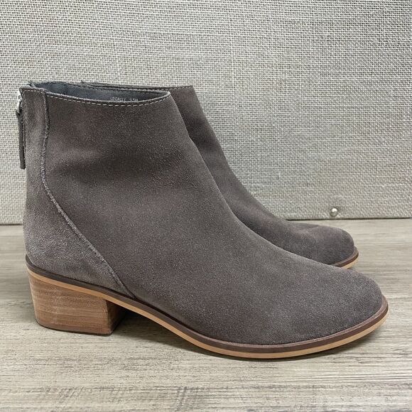 STEVE MADDEN Legally Brown Suede Back Zip Ankle Booties Boots Women's Size 9.5M - Picture 3 of 7